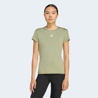 adidas T-Shirt ADIDAS PERFORMANCE HYGLM T, Damen, Gr. XS, gr&uuml;n (tent gr&uuml;n, wei&szlig;), Obermaterial: 88% Polyester, 12% Elasthan, Rundhals, Shirts T-Shirt