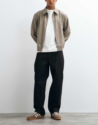 Only & Sons jeans loose fit sfumati in lavaggio blu scuro intenso-Marrone