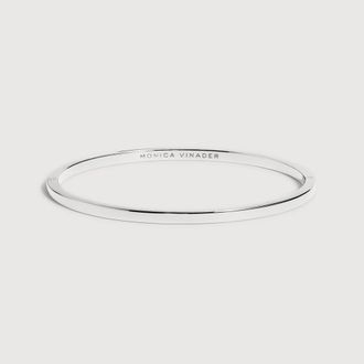 Monica Vinader Sterling Silver Essential Slim Bangle