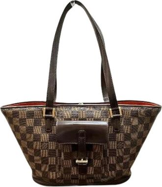 Louis Vuitton Pre-owned Handbags, female, Brown, Size: ONE SIZE Pre-owned Manosque Damier Handbag