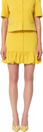 Tara Jarmon Josie Ruffle Mini Skirt In Mimosa