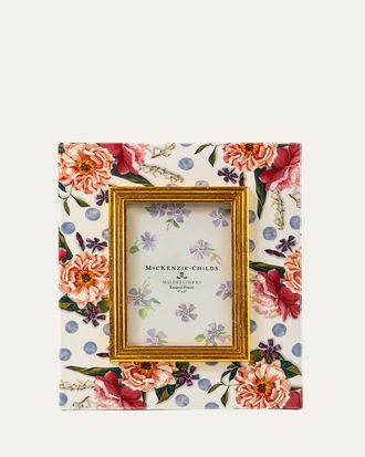 MacKenzie-Childs Wildflowers Enamel Frame, 4 x 6