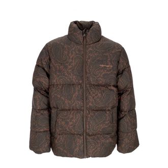 Carhartt Work in Progress Paisley Print Donsjack Mannen - Heren - Winterjassen - Zwart - M - Polyester - Jassen