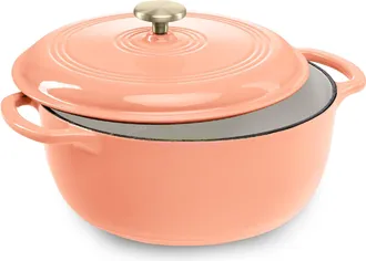 Best Choice Products 7.5 Quart Enamel Cast-Iron Dutch Oven, Heavy-Duty Cookware w/ Dual Handles, Lid