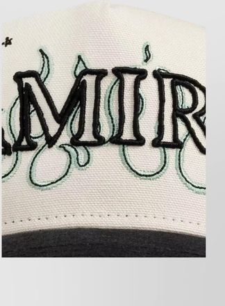 Amiri cotton flame print baseball cap