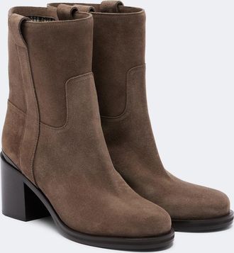 Brunello Cucinelli Monili suede ankle boots