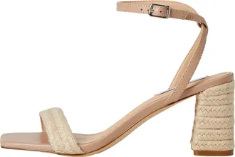 Steve Madden Luxe Heeled Sandal Black LUXE04S1 Womens