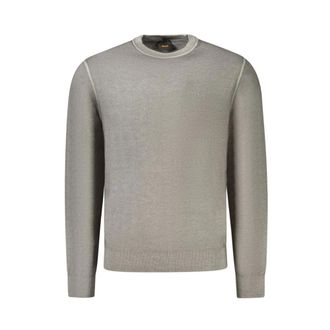 HUGO BOSS Heren, Truien, Grijs, Maat: XL Wol