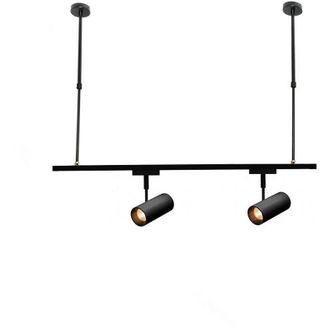 Trade Shop Trade Shop Traesio - Trade Shop - Asta Regolabile Per Faretti A Binario Elettrico Staffa A Soffitto 1 Mt T-100cm - Negro