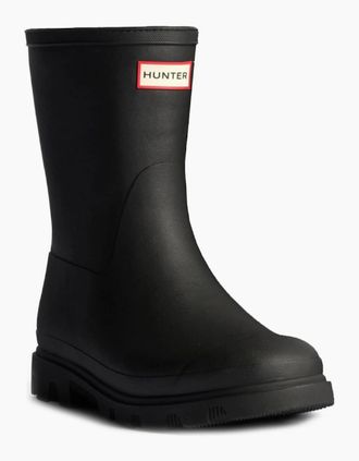 Hunter Mens Downpour Short Insulated Mens Wellingtons - Black - Size: 10