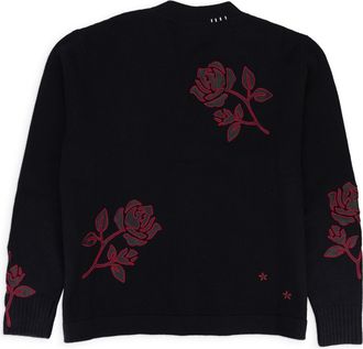 Amiri ROSE BLACK/RED CARDIGAN
