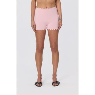 ASTR the Label Scalloped Edge Knit Shorts in Pink at Nordstrom, Size X-Large