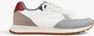 Scalpers Suede Skull Contrast Sneakers in Whiteburgundy at Nordstrom, Size 40