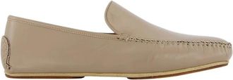 Manolo Blahnik Luxe Beige Leren Loafers - Heren - Loafers - Beige - 39 EU - Leer - Schoenen