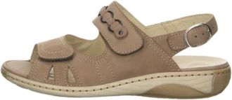 Waldl&auml;ufer Garda Sandaal - Dames - Schoenen - Beige - Maat: 35 1/2 EU Leer