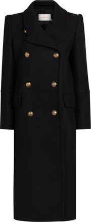 Zimmermann Hypnotic Double-breasted Wool-blend Coat - Black - 2 (UK 12 / M)