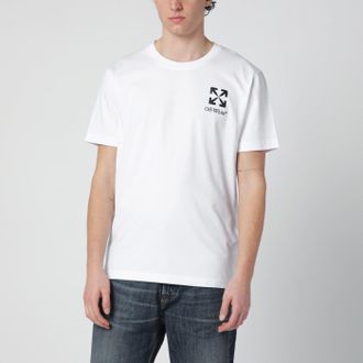 Off-white White T-shirt with Small Arrow logo