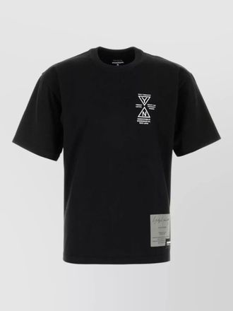 Yohji Yamamoto cotton neighborhood graphic crew neck t-shirt