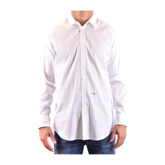 Dsquared2 Formal Shirts, male, White, XL, Mini D2 Relaxed Shirt