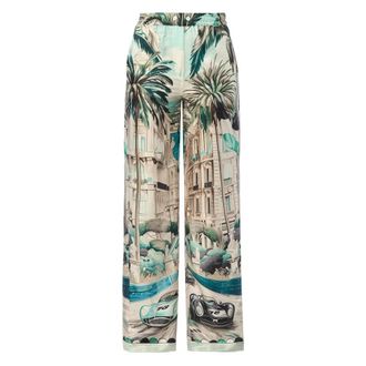 Philipp Plein Wide Broeken - Dames - Wijde Broeken - Groen - S - Broeken