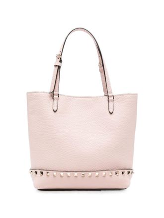 Valentino Garavani Light Pink Rockstud Small Tote