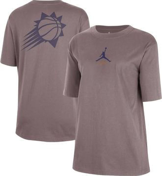 Jordan Brand Womens Jordan Brand Charcoal Phoenix Suns Courtside Statement Edition Boyfriend T-Shirt at Nordstrom, Size Xx-Large