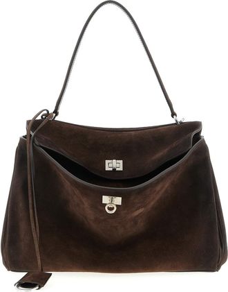 Balenciaga Brown Rodeo Medium Shoulder Bag