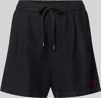 Polo Ralph Lauren Regular Fit Leinenshorts mit Tunnelzug in Black, Gr&ouml;&szlig;e XXL