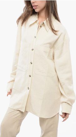 Nanushka Solid Color FABIAN Overshirt with Double Breast Pocket size Xs