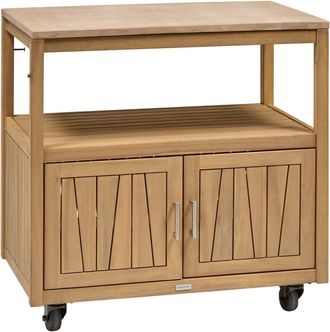 Hesperide Mueble De Cocina De Verano Lodgia 2 Puertas 50x87cm Madera De Acacia - Hesp&eacute;ride