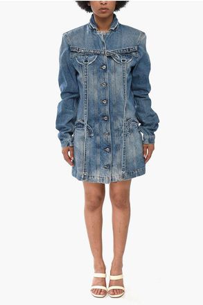 Off-white Mid-Wash Denim Cargo Dress size 44