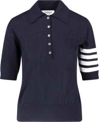 Thom Browne Polo In Lana Vergine