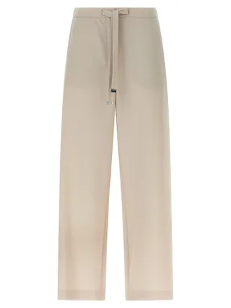 Max Mara Virgin Wool Trousers - Beige
