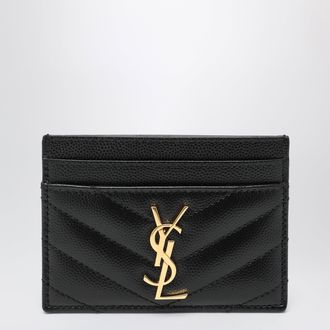 Saint Laurent Black Cassandre cardholder