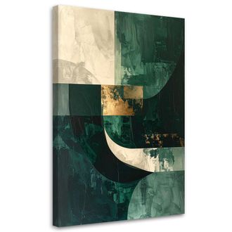 Feeby Impresi&oacute;n De Imagen, Formas Abstractas Verde, 80x120