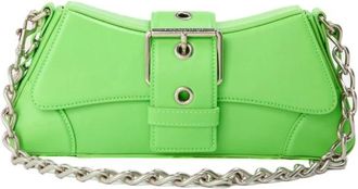 Balenciaga Lindsay Schoudertas - Dames - Schoudertassen - Groen - ONE Size - Leer - Tassen