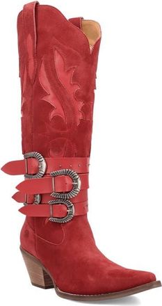 Dingo Buck Wild Knee High Western Boot in Red at Nordstrom, Size 6.5