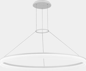 Leds - C4 Leds-c4 Grok - L&aacute;mpara Colgante De Techo Grande Con 1 Luz Led Integrada, Color Blanco