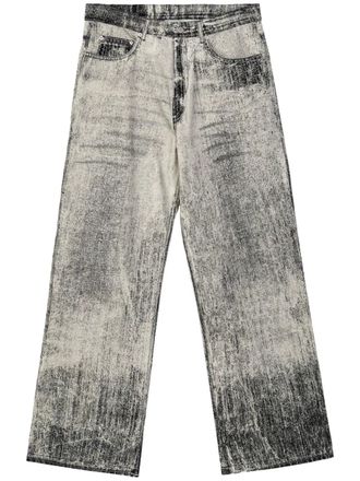 Camperlab distressed straight-jeans - Black