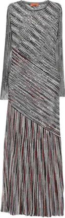 Missoni Langes, gestreiftes Kleid von Missoni, verziert mit Pailletten