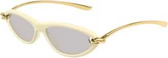 Bottega Veneta Sunglasses, unisex, Beige, Size: 56 MM Cat Eye Sunglasses