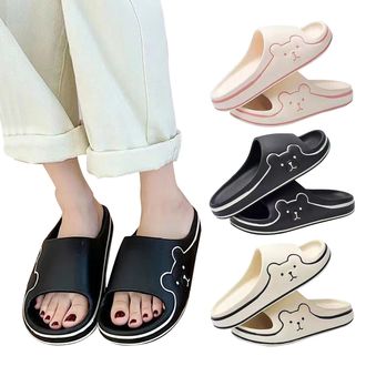 Generic Platform Soft Sole House Slides For Men And Women - Cloud Sliders Pillow Slippers Couple House Home Slide Shower Sliders Swimming Pool Beach Sliders B