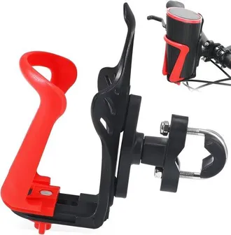 OEM Portavasos Universal Motocicleta Ajustable Pu 2,17 2,95 Pulgadas Base Giratoria 360&deg;, Resistente Impermeable, Manillares 0,59 1,3 Pulgadas, Rojo