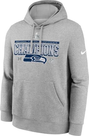 Nike Seattle Seahawks 2026 NFC Champions Trophy Collection Nike Mens NFL Pullover Hoodie in Grey | NKDK06G78Z-5YL