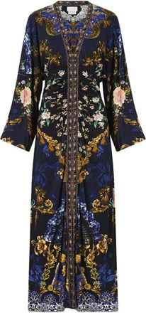 Camilla Vestido Midi de Mangas Anchas Fruncido - Dresses - Mujer - Multicolor - M