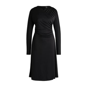 HUGO BOSS Dames, Jurken, Zwart, Maat: S Poliester