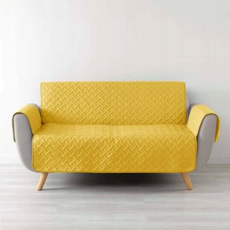 Douceur d'Int&eacute;rieur Douceur Dinterieur Protector De Sof&aacute; Acolchado Amarillo 179x223 Cm