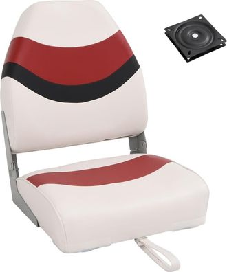 vidaXL Set De Asientos Plegables Para Barco 2 Uds Con Respaldo Alto Vidaxl