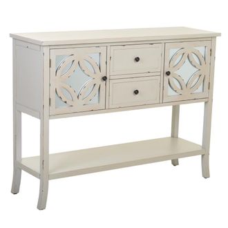 Wanderlust Deco Wanderlust Deco - Aparador De Madera Blanco 121x37x91