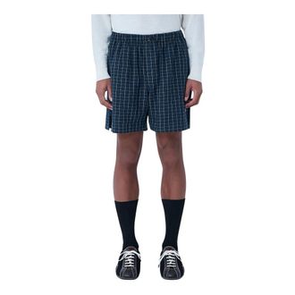 Wales Bonner Casual Shorts, male, Blue, Size: XL Sunday Shorts